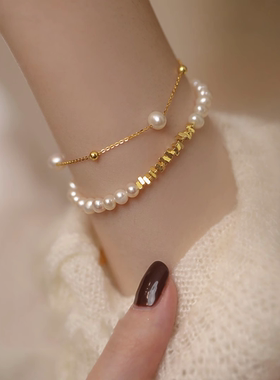 碎银几两小米珍珠手链