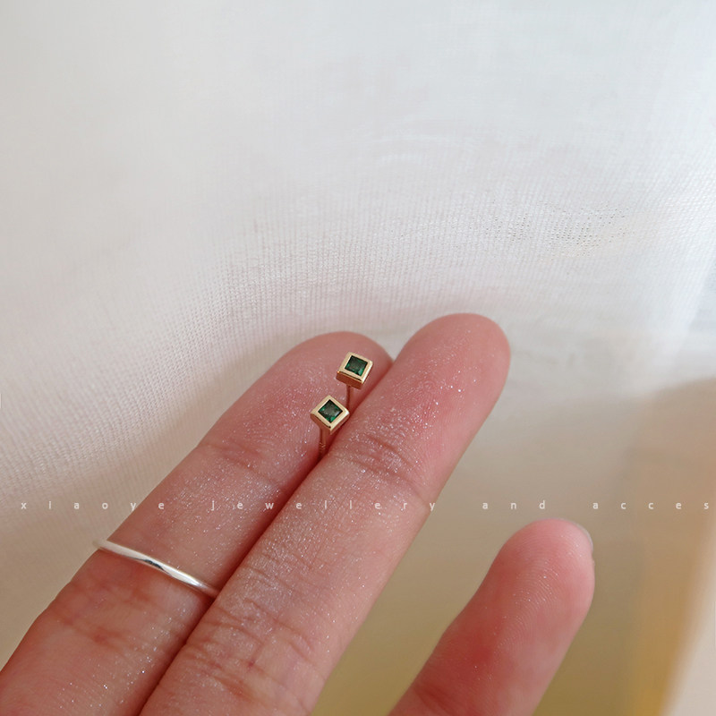 超迷你925纯银耳钉小绿钻几何方形耳骨钉耳饰品百搭睡觉不用摘,饰品/流行首饰/时尚饰品新,耳钉,淘宝优惠券,粉丝福利购,淘宝优惠卷