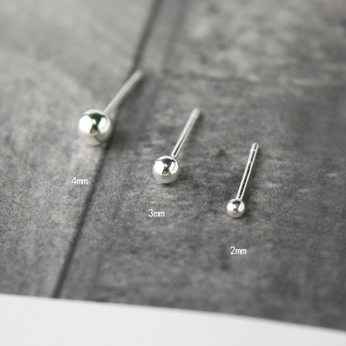 光球圆珠豆豆简约百搭男女耳钉