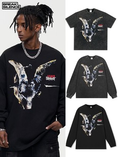 活结乐队Slipknot vintage摇滚短袖t恤男女潮牌宽松重磅纯棉上衣