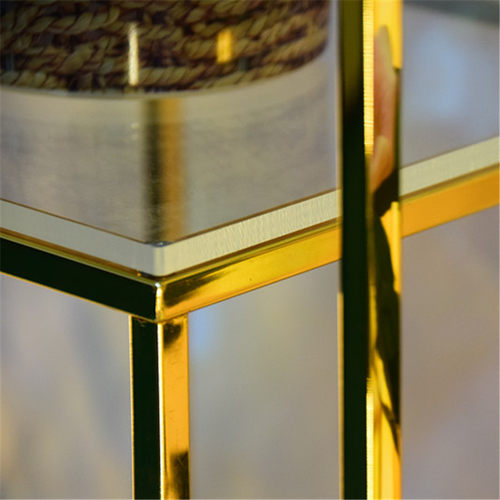 铁艺方框摆件路引金色架子