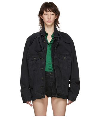 xxfy宽松中长款纯棉解构