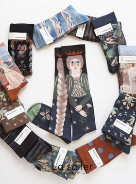 1件8折3件6折丨法国正品Bonne Maison秋冬中筒棉袜子长袜特价清仓