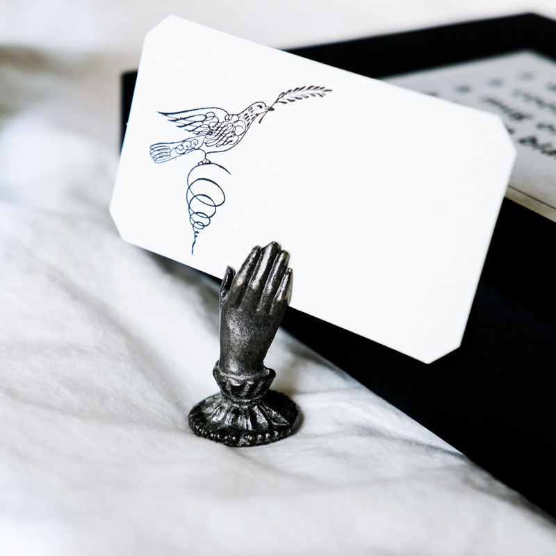 【Austin press】美国金属铸铁贵妇手书签便签手账留言卡片照片夹