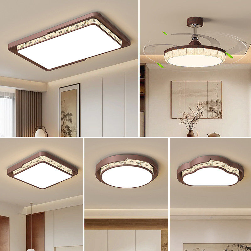 宋氏美学客厅吸顶灯新中式卧室灯书房餐厅吊扇灯大气高端LED灯具