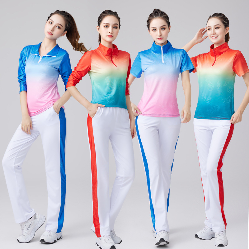 跳操服夏秋广场舞服装女新款