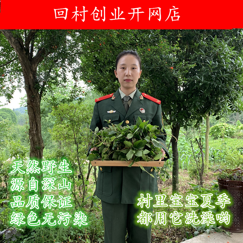 野生金银花藤干忍冬藤艾叶婴儿洗澡宝宝幼儿煮水泡澡药浴包