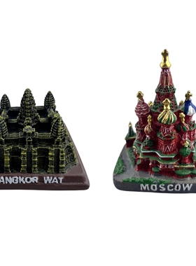 莫斯科红场柬埔寨吴哥窟建筑摆件