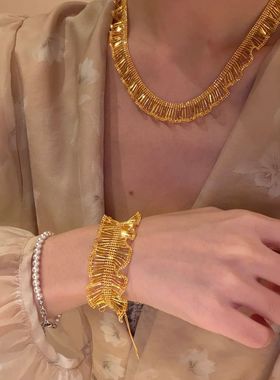 古典蕾丝边边项链新中式简约设计优雅气质时尚颈饰高级感新年礼物