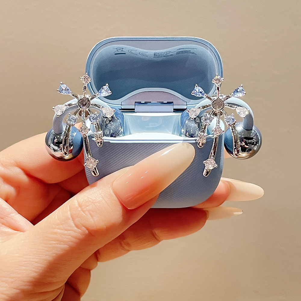 适用于freeclip2耳机钻扣蓝钻铃语耳夹扣巴黎时尚周同款耳饰配饰