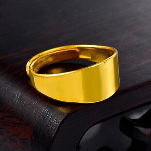 新款戒指男女款简约光面戒指活口可调节小众百搭食指戒环高颜值潮