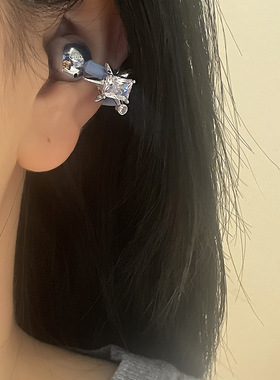 适用freeclie2耳机钻扣六芒星钻夹扣小众爆闪潮流蓝牙耳夹装饰扣