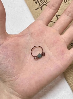 极细·mini小醒狮戒指手工编织