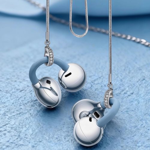 适用于freeclip2耳机防丢链仿珍珠耳机装饰防丢绳一代二代通用款