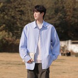 复古日系外套衬衫情侣百搭潮男青少年1404-2-25111-p48，男装衬衫，星座1404-3