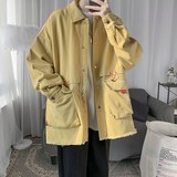 1404-3-S607-P70港风夹克牛仔外套高品质做工精细，男装工装外套，星座1404-3