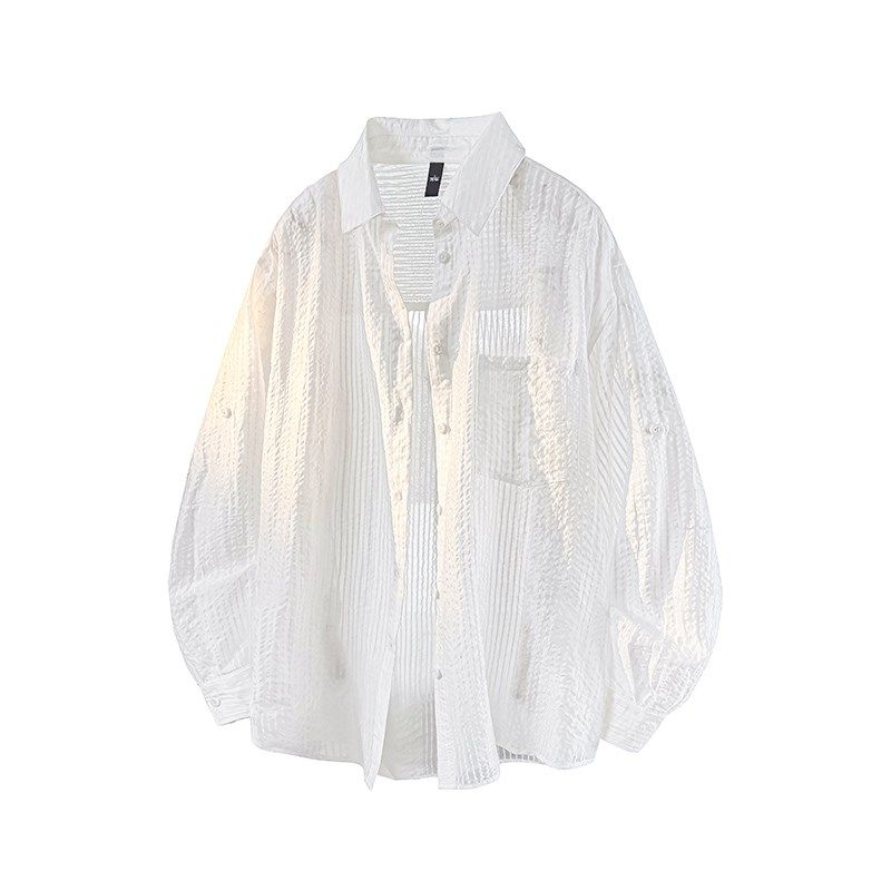 复古日系外套情侣百搭潮衬衫男青少年1406-1-25115-p50，男装衬衫，星座1404-3