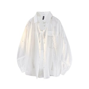 复古日系外套情侣百搭潮 衬衫男青少年1406-1-25115-p50，男装衬衫，星座1404-3