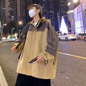 1404-1-9331-p75  2025新款 夹克百分百聚酯纤维 港风外套图片