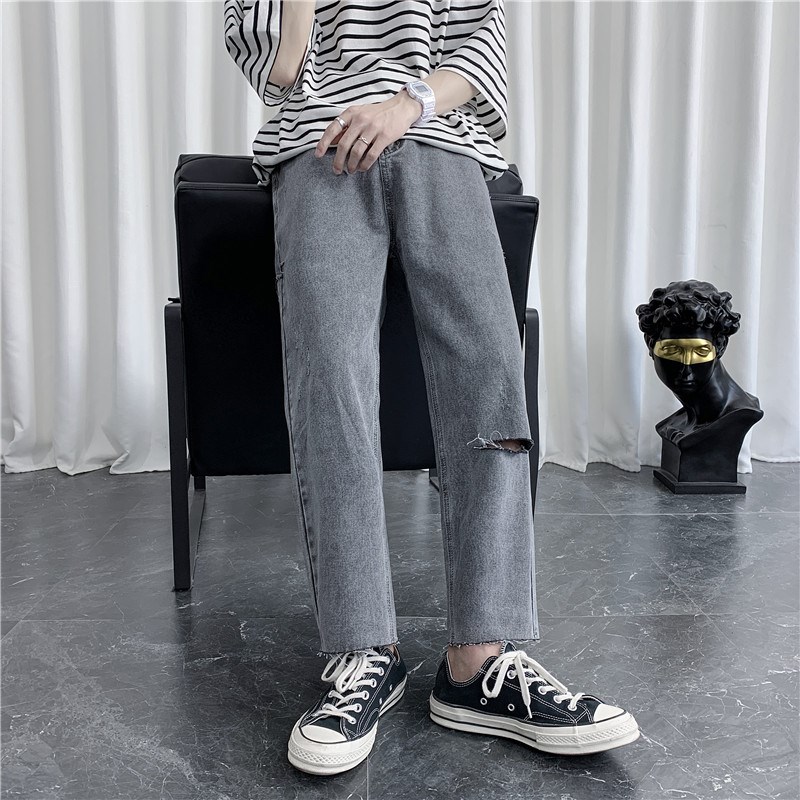 男20新款港风精品牛仔裤破洞休闲女裤子714-1-x910-p25,男装牛仔裤,天晨