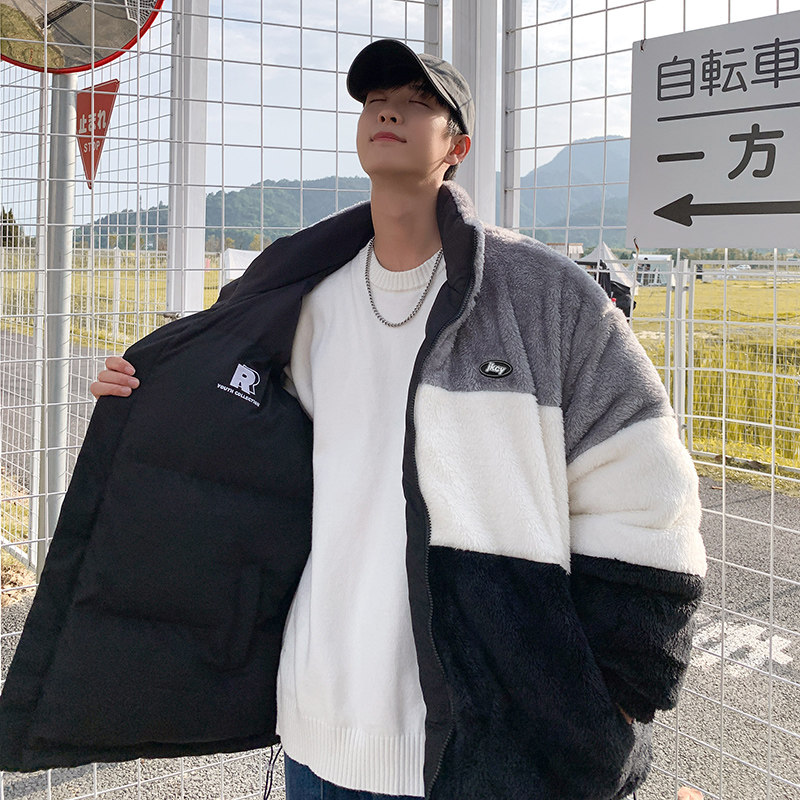 1404-2-90010-p75--2025休闲宽松平铺青少年百搭夹克棉衣,男装夹克,星座1404-3