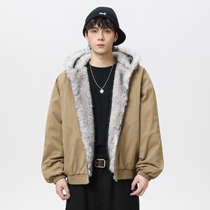 1404-2-999980-p92--2025休闲 宽松 平铺 青少年 百搭 夹克 棉衣图片