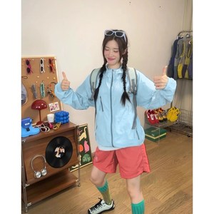 男女装新品防晒衣 穿搭粉色原纱防晒服7730-38-k328-20pP58,男装防晒衣,星座1404-3