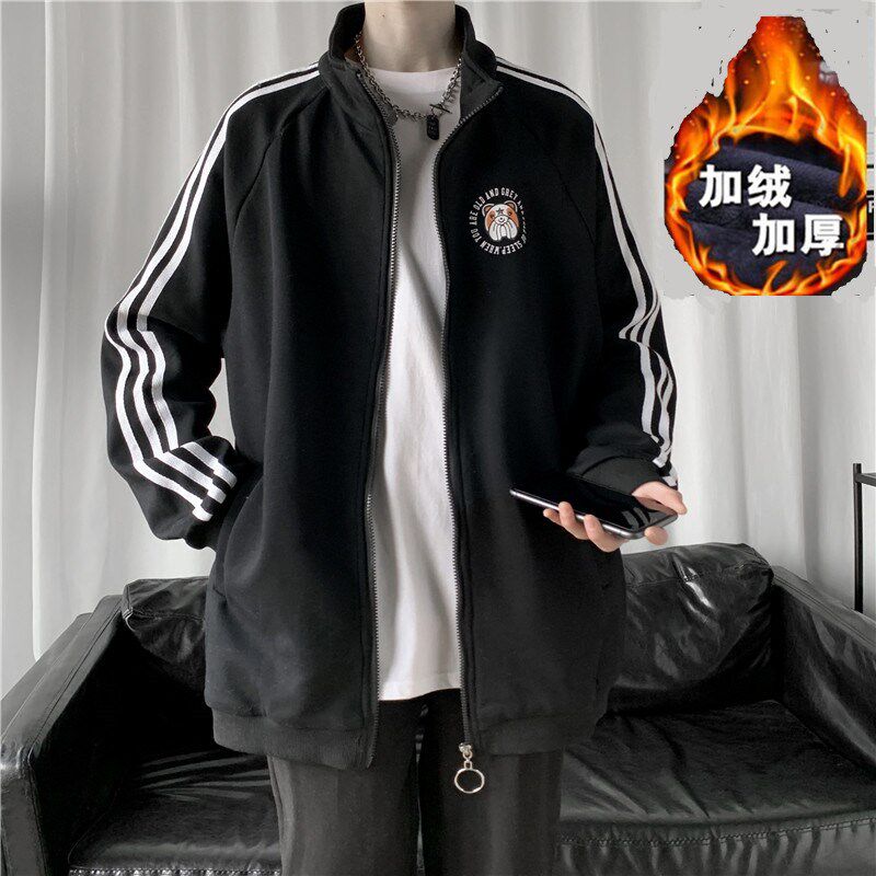 新款时尚皮衣保暖潮休闲男女加厚长袖1404-2-s603-P65,男装皮衣,星座1404-3