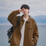 1404-1-9175-p75中性新款夹克百分百棉港风外套薄，男装夹克，星座1404-3