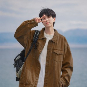 1404-1-9175-p75中性新款夹克 百分百棉港风外套薄，男装夹克，星座1404-3