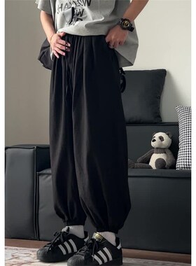 男女1404-1-K361-p40腿裤子棉麻 长裤九分裤运动 裤子休闲