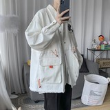 1404-2-S607-P70男女新款毛边新款港风外套夹克情侣上衣，男装夹克，星座1404-3