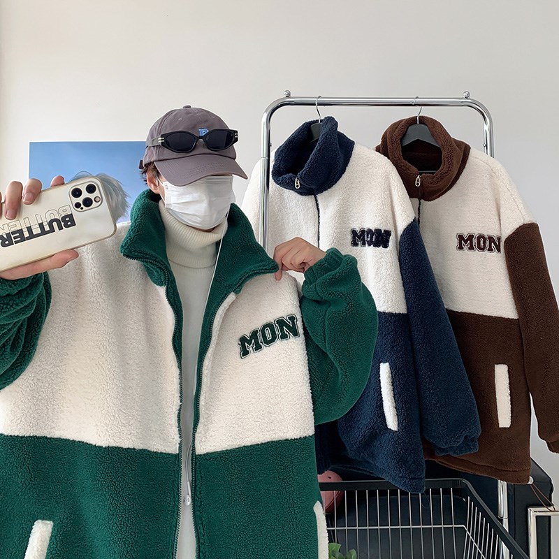 男女加厚羊羔毛棉服港风棉衣 休闲外套1404-1-MY9369-P100