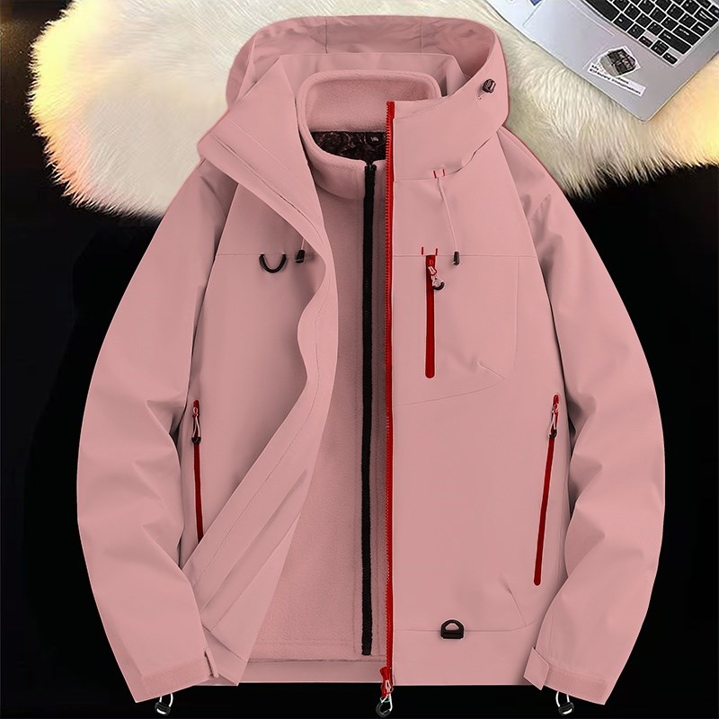休闲男女装新品港风冲锋衣多巴胺1404-2-2505三合一-p75,男装夹克,星座1404-3
