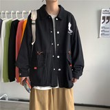 1404-1-s607-p70中性新款夹克百分百棉港风外套薄，男装夹克，星座1404-3