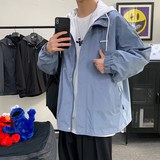 1404-2-S222-P60男女假两件百搭新款港风夹克男生款外套休闲大码，男装夹克，星座1404-3