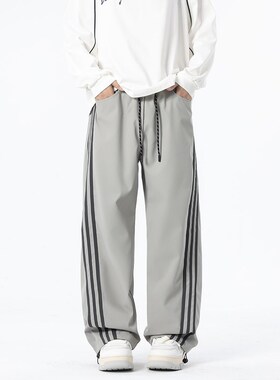 男女腿裤子1404-3-99728-P32休闲裤运动裤子直筒裤子 长裤 潮