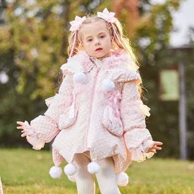 枝芽原创2025秋冬新款90白鸭绒女童轻薄羽绒服儿童可爱中长款外套