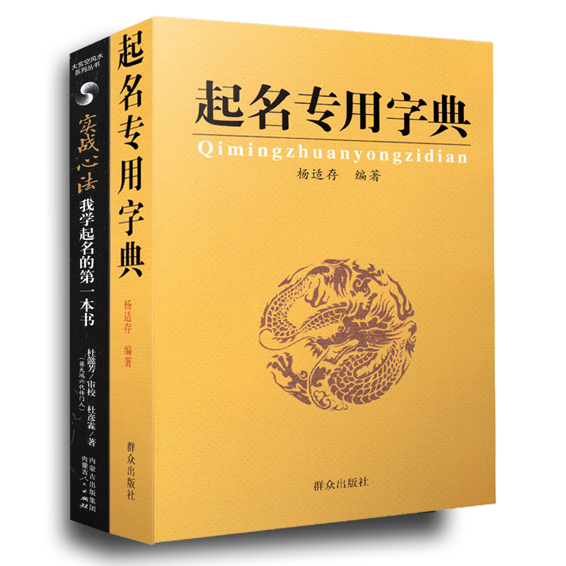 全套2册 起名专用字典 我学起名的第一本书 实战心法起名字典 杨适存 宝