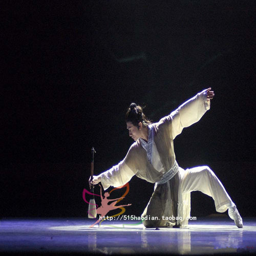 古典舞汉唐风演出服舞蹈大赛男