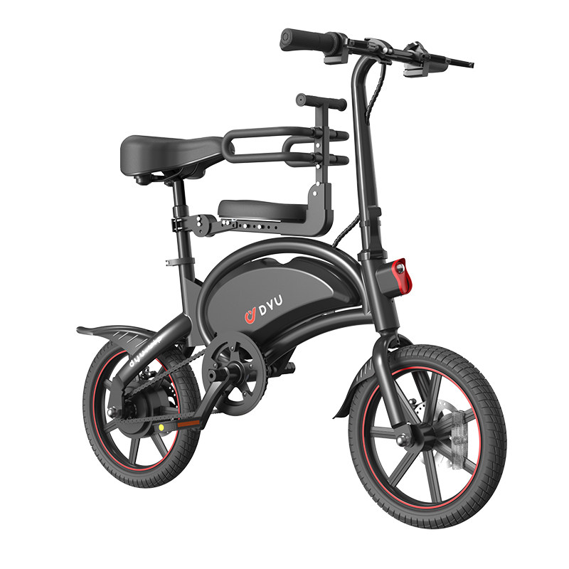 大鱼dyu电动自行车新国标小型折叠迷你超轻锂电池亲子代步电瓶车