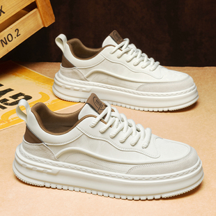 冬季加绒男鞋2025新款棉鞋男款保暖小白鞋男秋冬款休闲厚底板鞋潮