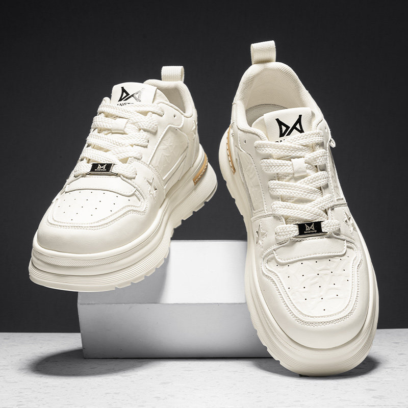 鞋子男鞋2025新款冬季厚底潮牌高级感痞帅休闲板鞋小白鞋男款白鞋