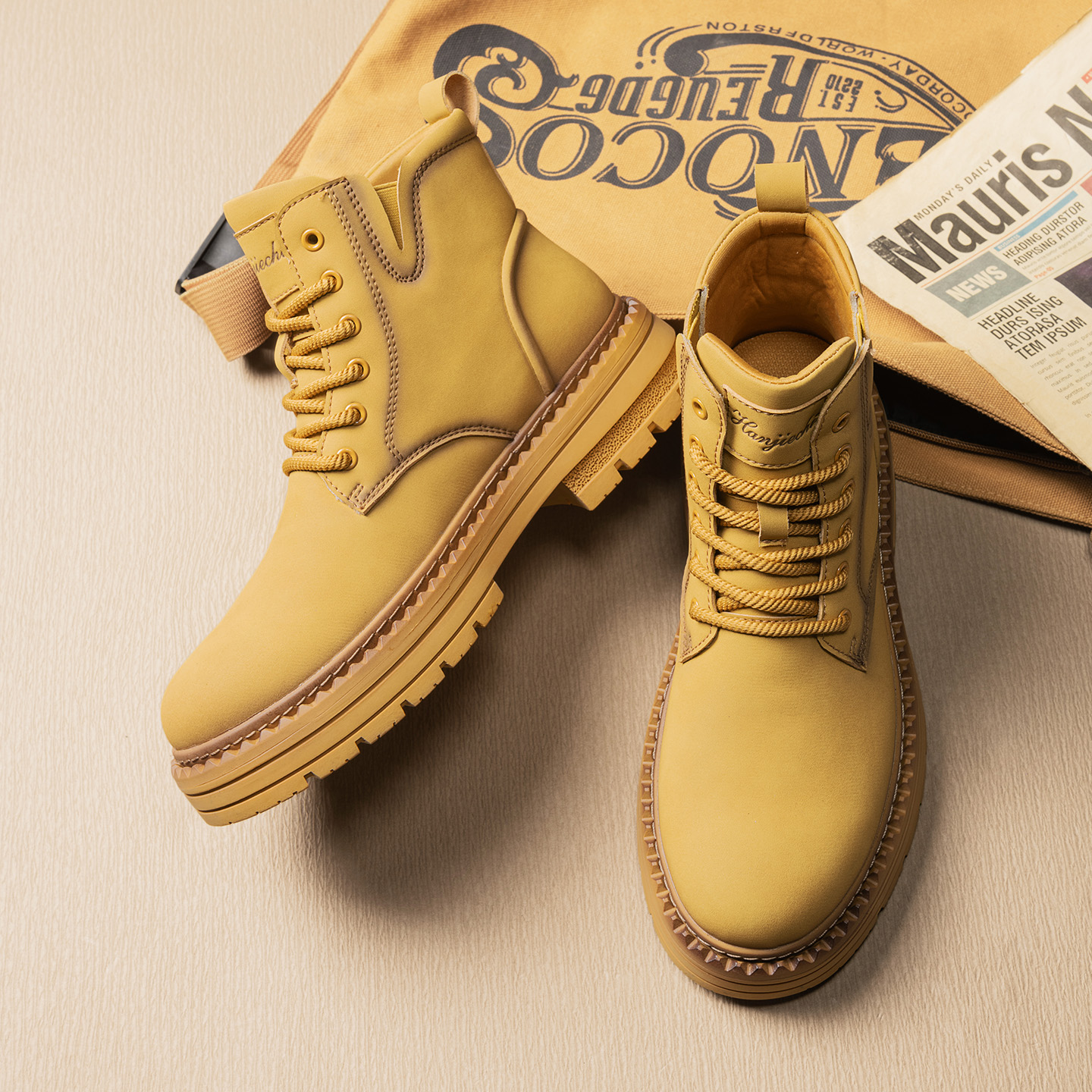 秋冬季男士休闲百搭马丁靴