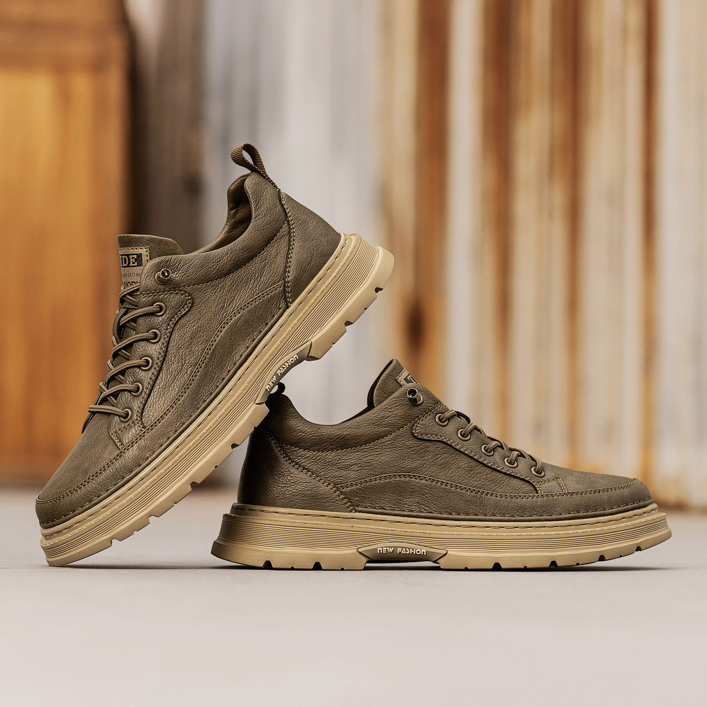 皮鞋男款2025新款冬季加绒棉鞋英伦风复古运动休闲低帮工装马丁靴