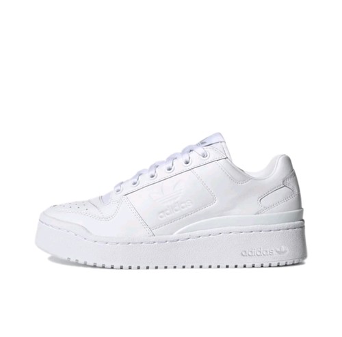 adidas originals FORUM皮革低帮板鞋女款白色FY9042 仓库名