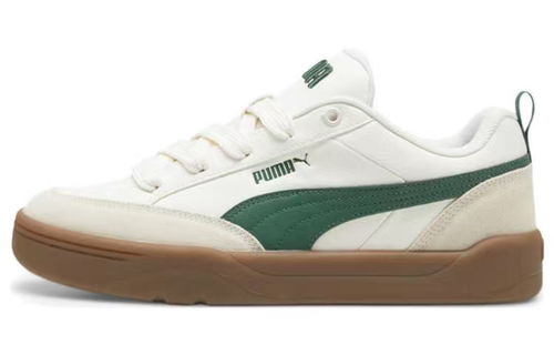 PUMA Park Lifestyle防滑耐磨 低帮 板鞋 男女同款 白绿397262-02