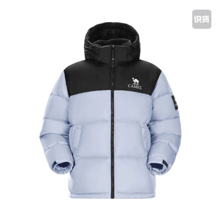 Camel/骆驼 连帽羽绒服 734CA6B605 幻影黑/以太蓝 小孙仓