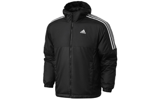 adidas Ess Ins Ho Jkt 保暖运动连帽棉服外套 男款  GH4601