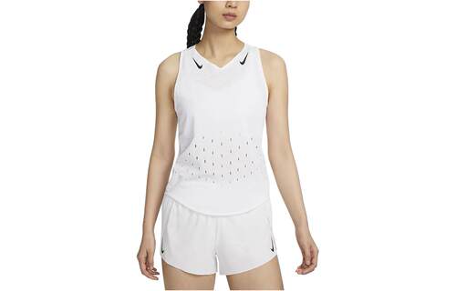 Nike logo标识透气速干休闲 运动背心 女款 白色 FN2505-100